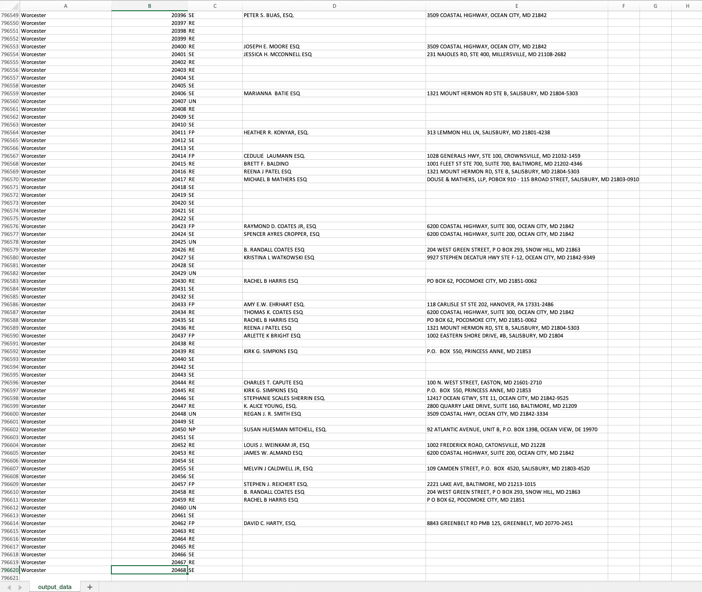 Maryland Register of Wills Scraper screenshot 6