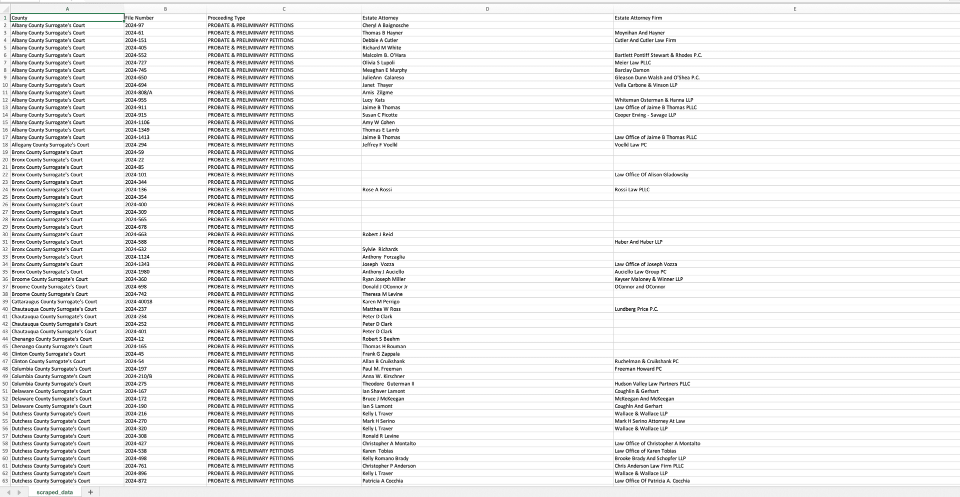 New York Surrogate Court Scraper screenshot 3